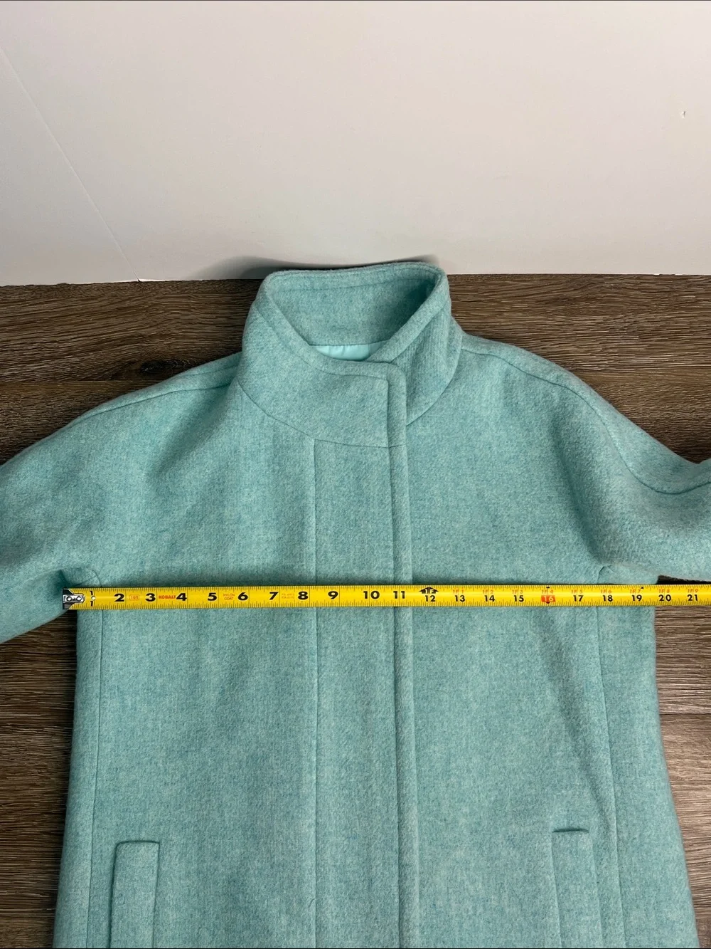 J.Crew Re-Imagined Mint Green Cocoon Coat Size 2 NWT - Picture 14 of 16